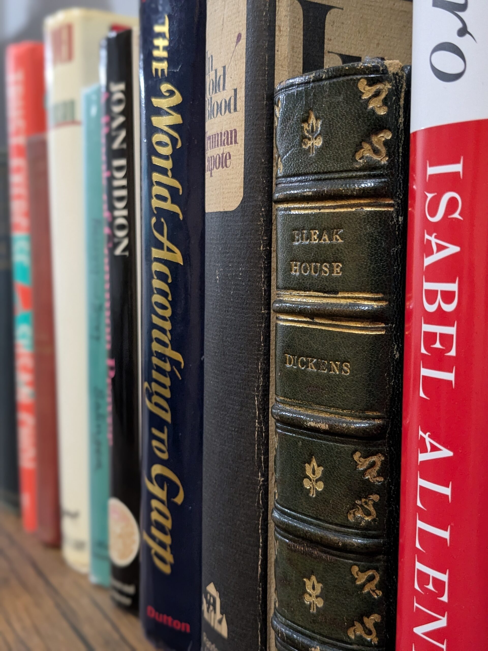 Beau Booksby Rare Books - photograph of the spines of various rare books