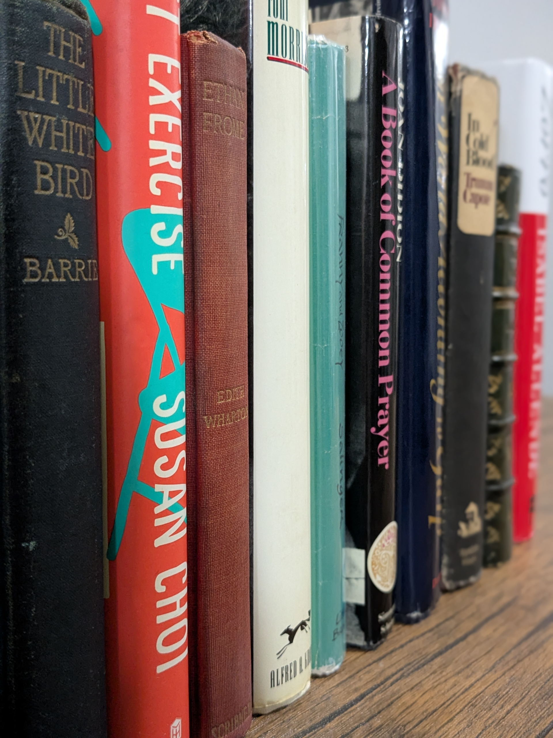 Beau Booksby Rare Books - photograph of the spines of various rare books