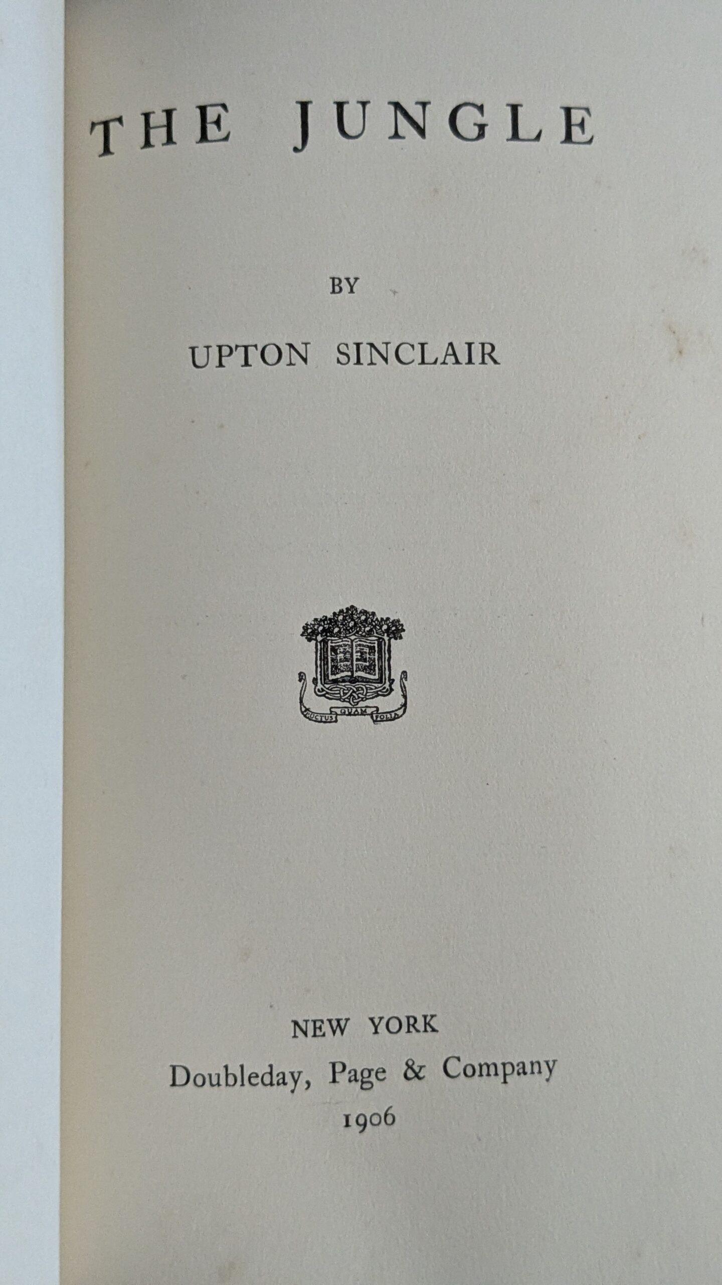 The Jungle (1906) — Upton Sinclair — Advance Copy - Image 5