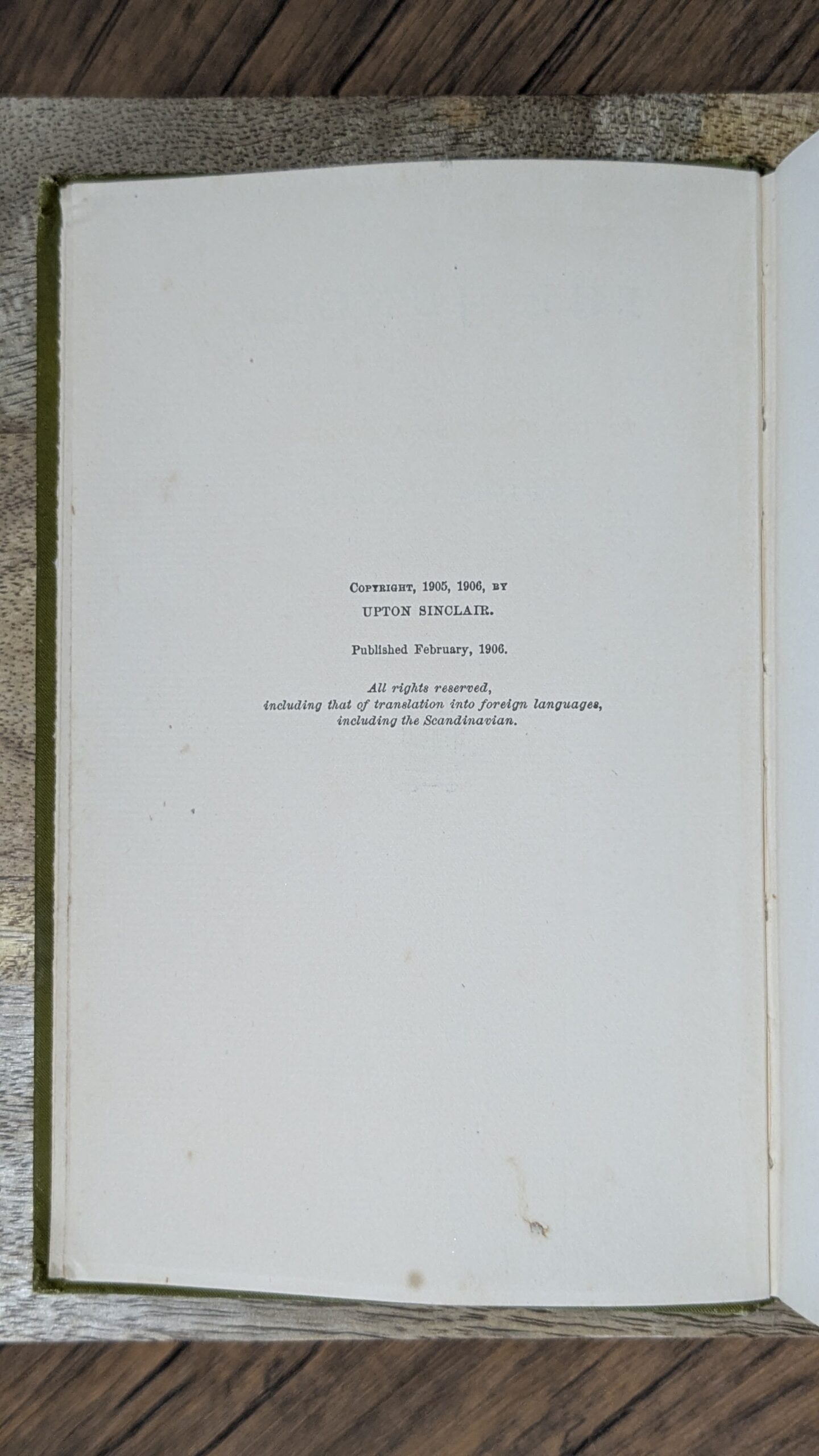 The Jungle (1906) — Upton Sinclair — Advance Copy - Image 6