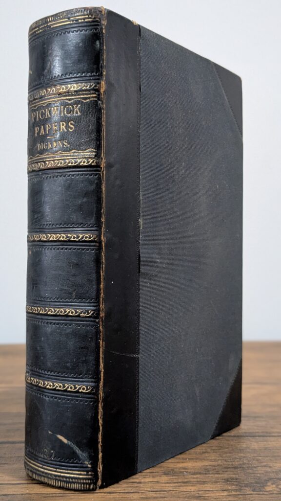 Pickwick Papers (1837) — Charles Dickens — First Edition | Bound From the Original Monthly Parts - Front and Spine 2