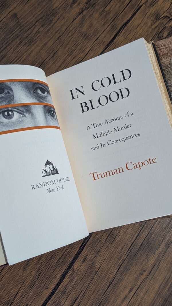 In Cold Blood (1965) — Truman Capote — First Edition | First Printing